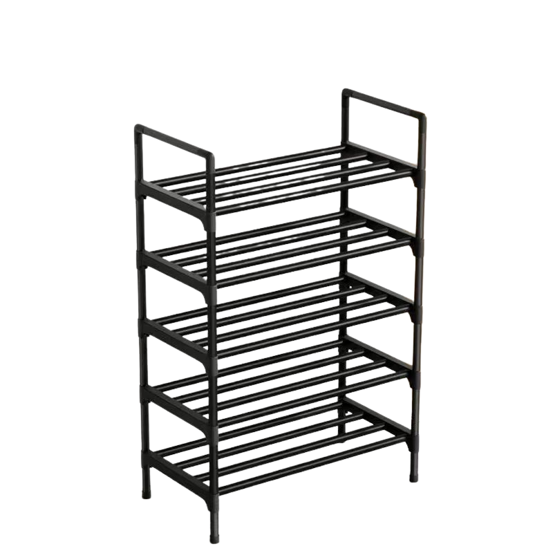 Black 4-Tier Metal Shoe Rack β Compact & Sturdy