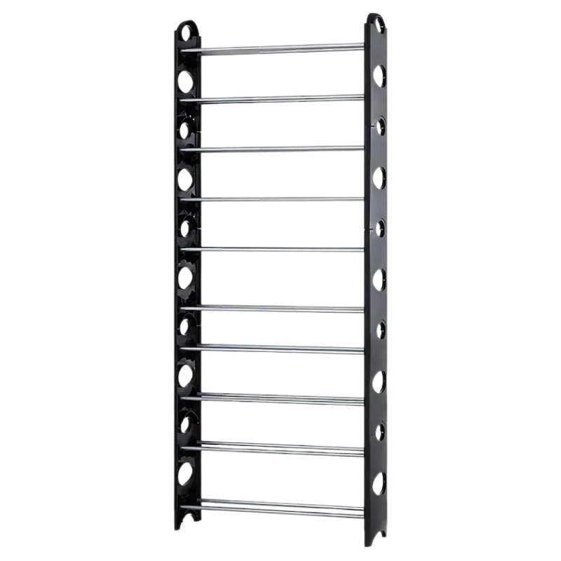 10-Tier Metal Shoe Rack – Tall & Narrow | Space-Saving Entryway Organizer